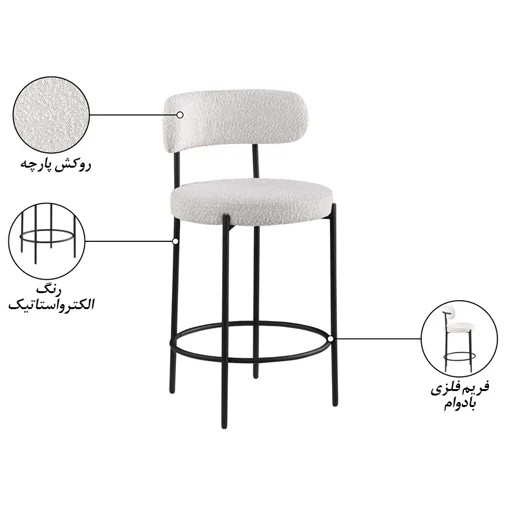 صندلی حاد صنعت نوین مدل صندلی تدی شرکتی